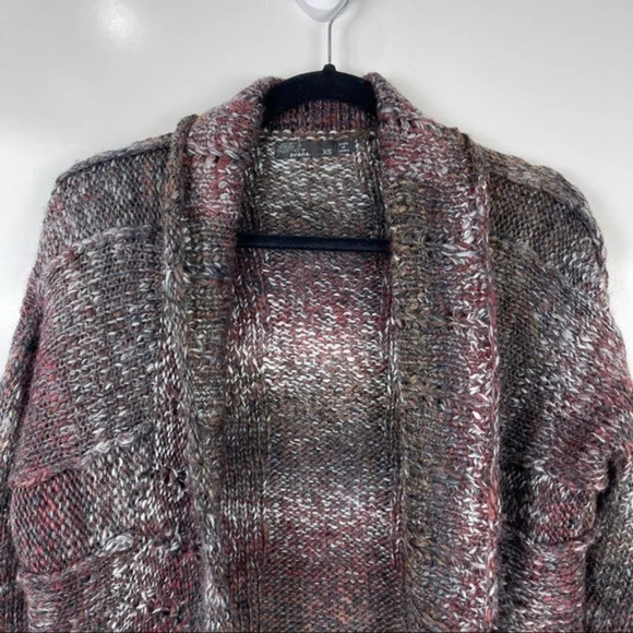Prana Wool Blend Open Front Chunky Knit Cardigan Sweater Size XS - Picture 4 of 10